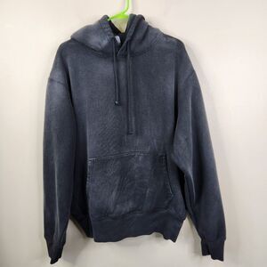 MADE Mens Long Sleeve Ashy Fade Long Sleeve Stretch Side Pullover Hoodie Large